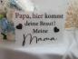 Preview: Kleines Acryl Schild - Einzug der Braut