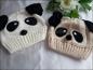 Preview: Baby/Kinder Mütze, gestrickt, Panda