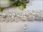 Preview: Braut Haarschmuck aus Perlen, Farbe Elfenbein
