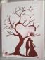 Preview: Gästebuch, Wedding tree auf Leinwand, Baum in Herzform