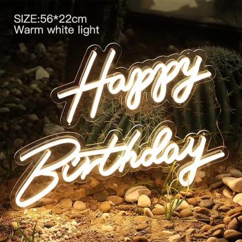Vermietung - Leuchtschriftzug " Happy Birthday "