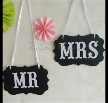 Mr & Mrs Schilder, groß,  für die Brautstühle, Dekoration, Fotoshooting