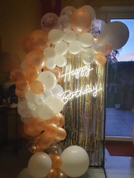 Vermietung - Leuchtschriftzug " Happy Birthday "