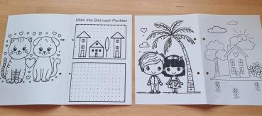 Malbuch für Kinder zur Hochzeit  mit Buntstifte