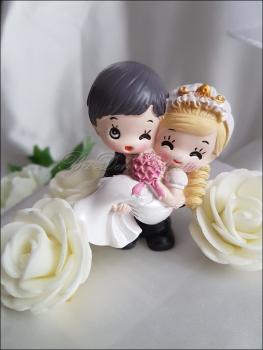Braut und Bräutigam, Cake Topper, Tortenfigur zur Hochzeit