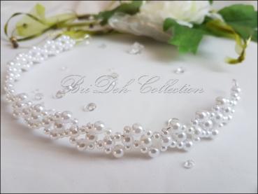 Modell Rianna, Kopfschmuck, Diadem aus Perlen, Brautkopfschmuck
