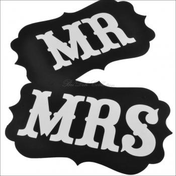 Mr & Mrs Schilder, groß,  für die Brautstühle, Dekoration, Fotoshooting