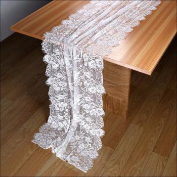 Tischläufer aus Spitze, 35 x 300 cm, weiß