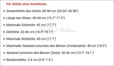 Vermietung - Stuhl Hussen weiß