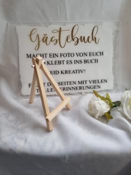 Acryl Schild Gästebuch, Macht ein Foto...