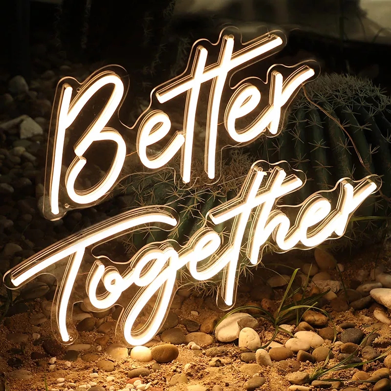 BriDeh-Collection - Vermietung - Leuchtschriftzug Better Together
