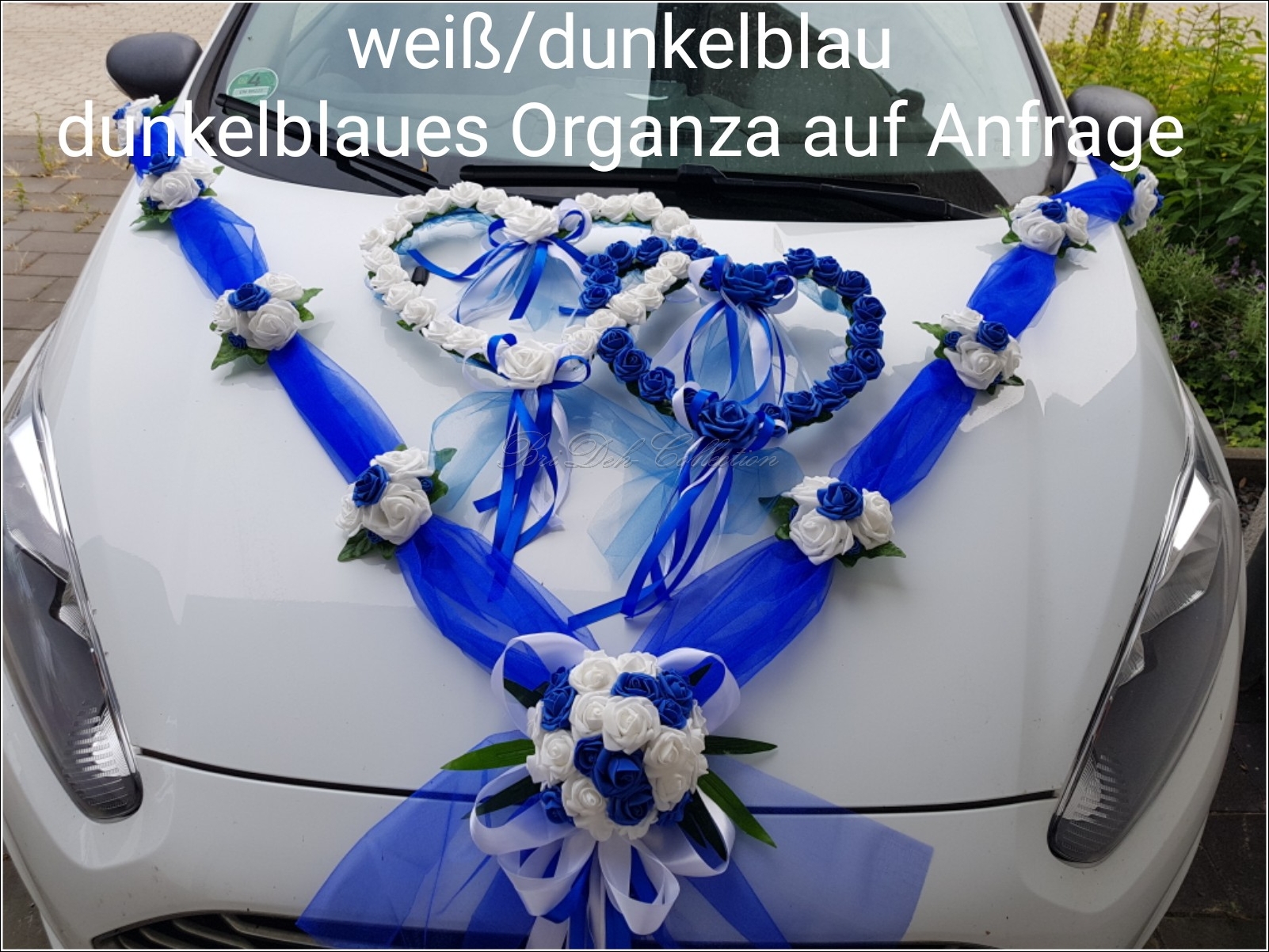 BriDeh-Collection - Autoschmuck V und 2 Herzen im Set.