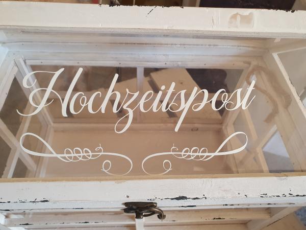 Vermietung  - Vintage Deko Haus für Hochzeitspost, Kartenbox