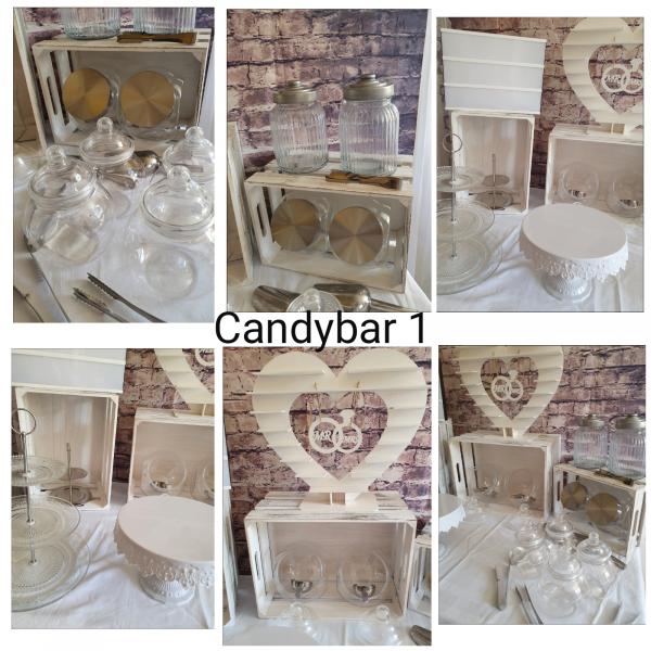 Vermietung - Candybar Zubehör, 28/32 Teile, 3 Varianten