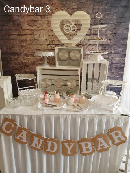 Vermietung - Candybar Zubehör, 28/32 Teile, 3 Varianten