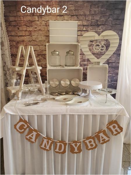 Vermietung - Candybar Zubehör, 28/32 Teile, 3 Varianten