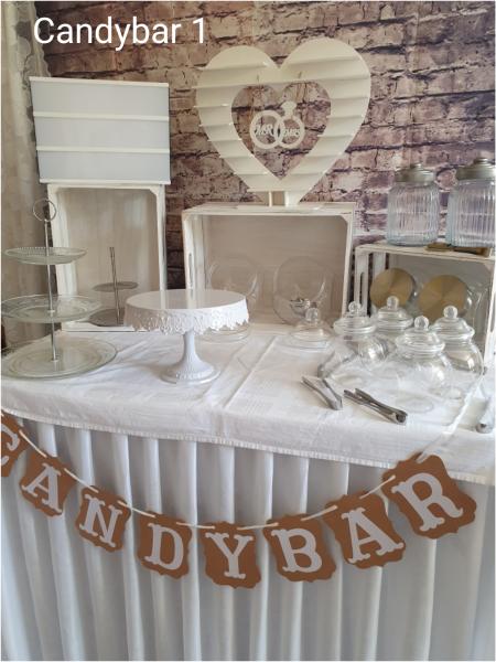 Vermietung - Candybar Zubehör, 28/32 Teile, 3 Varianten