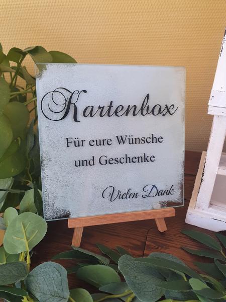 Vermietung  - große Kartenbox aus Metall