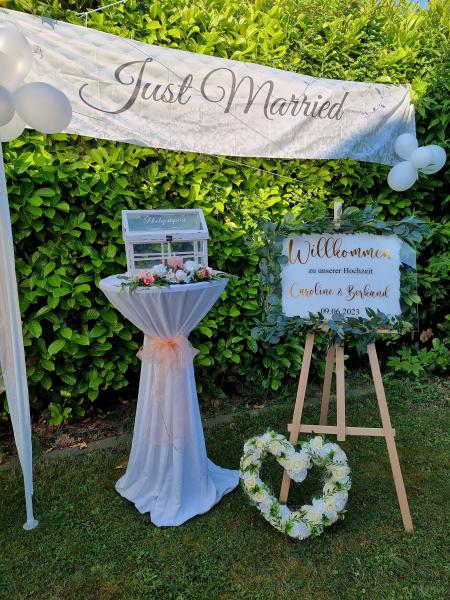 Vermietung - Banner Just Married