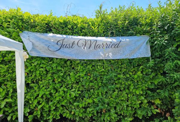 Vermietung - Banner Just Married