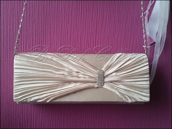 Clutch, Brauttasche, Farbe Ivory