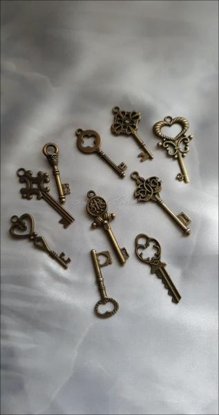 Deko Schlüssel, 10erPack, verschiedene Größen